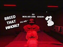 Monster Cock Pounds Big Tits Girlfriend in Rough Anal Assfucking