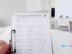 Step sis with petite young body and shaved tight pussy takes my big cock pov in every hardship moment