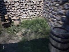 Player strips down in the backlash game part 5 with clothes ripped off in striptease fun