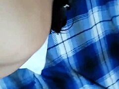 Solo anal action with my tattooed Arab lover in the bath wearing costumes.