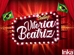 hey, vitoria beatriz this mega curvy brazilian babe shares her wildest experiences in her first casting interview for inkaporn