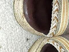 cum on my step mom heels while she wears them