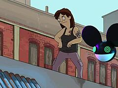 Bold the dancing person from the bobs burgers movie bridged by a lightwave - deadmau5