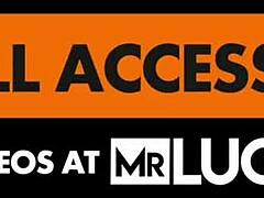 Gorgeous all-natural blonde Nova Cane poses in stockings