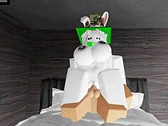 Roblox whore jumps on noob for intense fucking with creampie finish. She rides cowgirl then switches to missionary for more hardcore action!