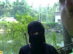 Indian Hijab Girl Dating Sex with Husband Friend Fuck My Wife