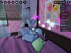 Curious busty woman connects intimately while her partner watches