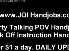 relax and let me give you a pov handjob, but wait, i think i meant to say, um, yeah, relax while i stroke that cock for ya