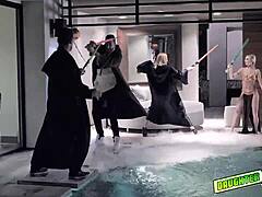 Dark Side Climb On The Bed And Fuck Each Others Teen Pussies With Riding Cowgirl And Licking