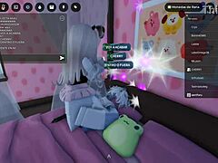 Curious busty woman connects intimately while her partner watches