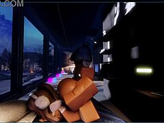 Intens knullsesjon med fan og monster kuk action