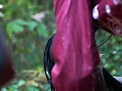 Ebony threesome explodes with cock licking and doggystyle pussy pounding! Intense group cunilingus action!