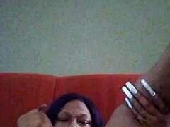 Making myself feel creamy and smooth in a relaxing way.