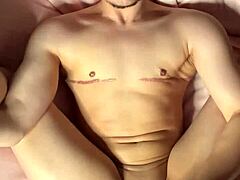 FTM Kai Stares Intensely While Cumming Hard