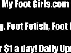 You end up jerking your cock while we tease with our perfect feet in femdom play