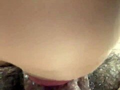 that rare deepthroat from a beauty with big tits and wet mouth on big cock