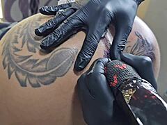 Whoa, check out how I'm modifying the tattoo around my ass - it's way bigger now than before!