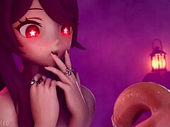 نيك شرجي سترابون يسيطر على نيكول دوشي تحت يد ليزبيان مايا وولف