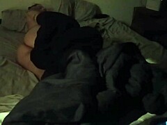 He sneaks into his shy stepdaughter's room, turns on the camera, and fucks her tight wet pussy in missionary.