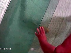 Hidden Camera Captures Naughty Chubby Stepmom Recorded Taking Bath!