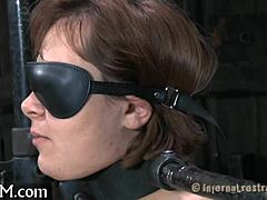 bound villein finds unexpected ways to seek pleasuring despite constraints in a challenging setup