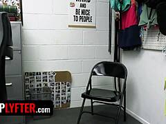 this cute blonde slut krissy gets caught stealing at the store so the officer gives her a rough doggystyle pounding as punishment