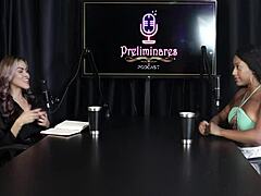 The client wanted to spank her so he did anal sex with two cocks in her ass. Vicky Menage always felt curious about this fetish in sheer red lingerie.