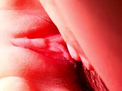 this guy cant ejaculate inside the cute fuck dolls vagina so he pulls out to cum outside on her shaved body during double penetration