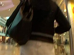 oh my god, this whore takes it hard in the ass during anal sex and cumshot in the mall baths!