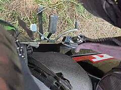 outdoor thrill as i jerk my big cock in public with ladies watching from afar