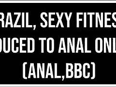 athletic brazilian fitness model explores intense backdoor session with big tool in intriguing intro
