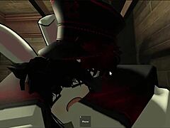 Enmascarado Folla A Una Chica Cosplayer Descansando Casi Se Corre Dentro