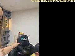 she sucks my big cock with deepthroat and ball licking while i set up her accounts in humiliation