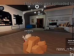 Oh wow, I can't believe she gets fucked hard by that blonde catboy in Roblox with intense blowjob action