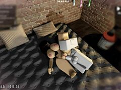 Brunette drops by for fast rough missionary quickie and swallows cum in mouth