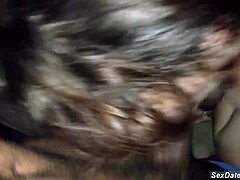 intriguing first date facefuck with mature milf blowjob and cumshot on big tits