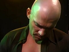 Blonde milf mom Lene Hefner gets fucked by Mark Davis in lingerie and fishnets.