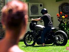 Samantha the true French bombshell slut with big tits and small waist craves hardcore fucking in her big ass