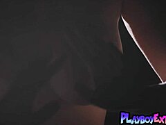 Redhead mature Maitland Ward Baxter uses her body as a vessel for her art in classy striptease