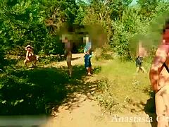 check out my natural boobs flashing in public on the balcony