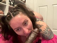 she teases with her fat ass in see-through before taking that anal dildo deep for a cum countdown