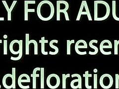 In a close-up amateur scene, the young Russian virgin experiences her first defloration captured on iPhone.