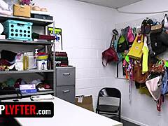 Shoplifting Teen 18+ Faces Rough Cavity Search And Hardcore Punishment Fuck In Public Shop