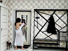 Angie Elif Chubby Teen Brunette Masturbates Solo With Natural Tits