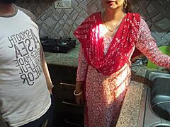 In a steamy roleplay, the stepmom gets convinced to join as girlfriend while her boyfriend pounds her big ass hard