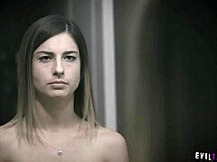 Nerdy college babe Kristen Scott gets double penetration in threesome with Xander Corvus and Seth Gamble