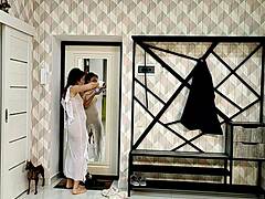 Angie Elif Chubby Teen Brunette Masturbates Solo With Natural Tits