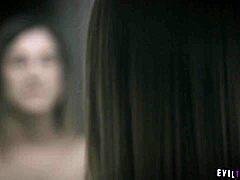 Nerdy college babe Kristen Scott gets double penetration in threesome with Xander Corvus and Seth Gamble