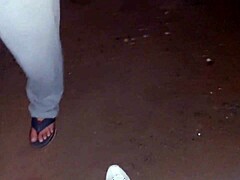 oh man, these strangers doggystyle fuck my big ass in the park creampie me hard while my cuckold watches moaning