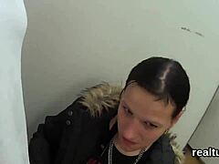 Seduced Czech teen drilled POV